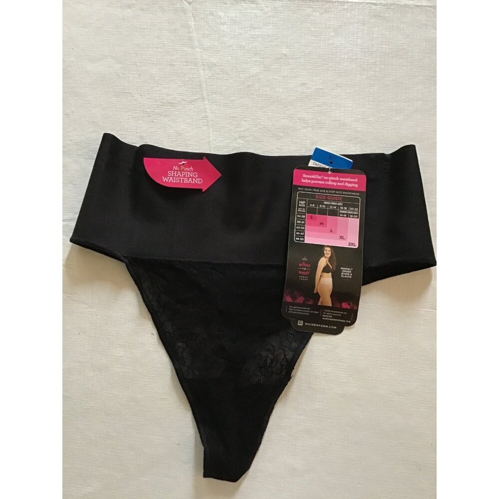 Maidenform Womens Cool Comfort Shaping Thong With No-Pinch Waistband Style DM004